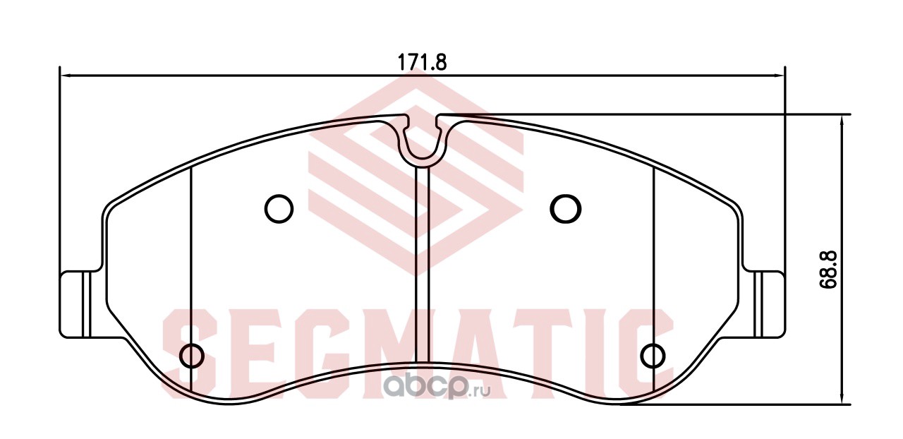 SGBP2692 SEGMATIC Колодки тормозные дисковые купить запчасти в Банзай Авто