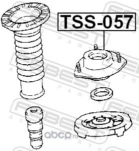 Febest TSS057 Опора переднего амортизатора