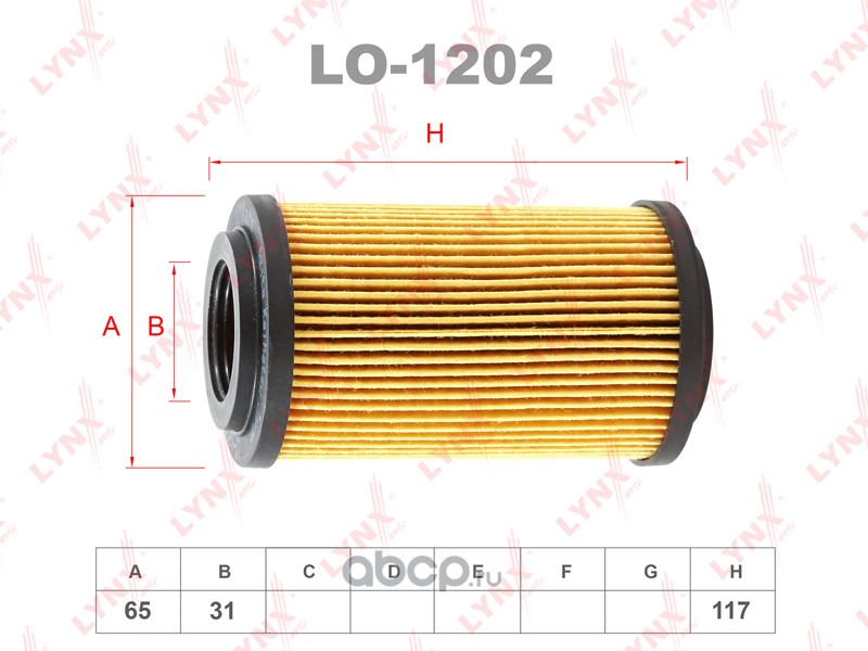 LYNXauto LO1202 Фильтр масляный