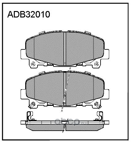 ALLIED NIPPON ADB32010 Колодки тормозные дисковые