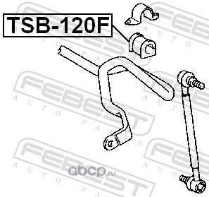 Febest TSB120F Втулка переднего стабилизатора