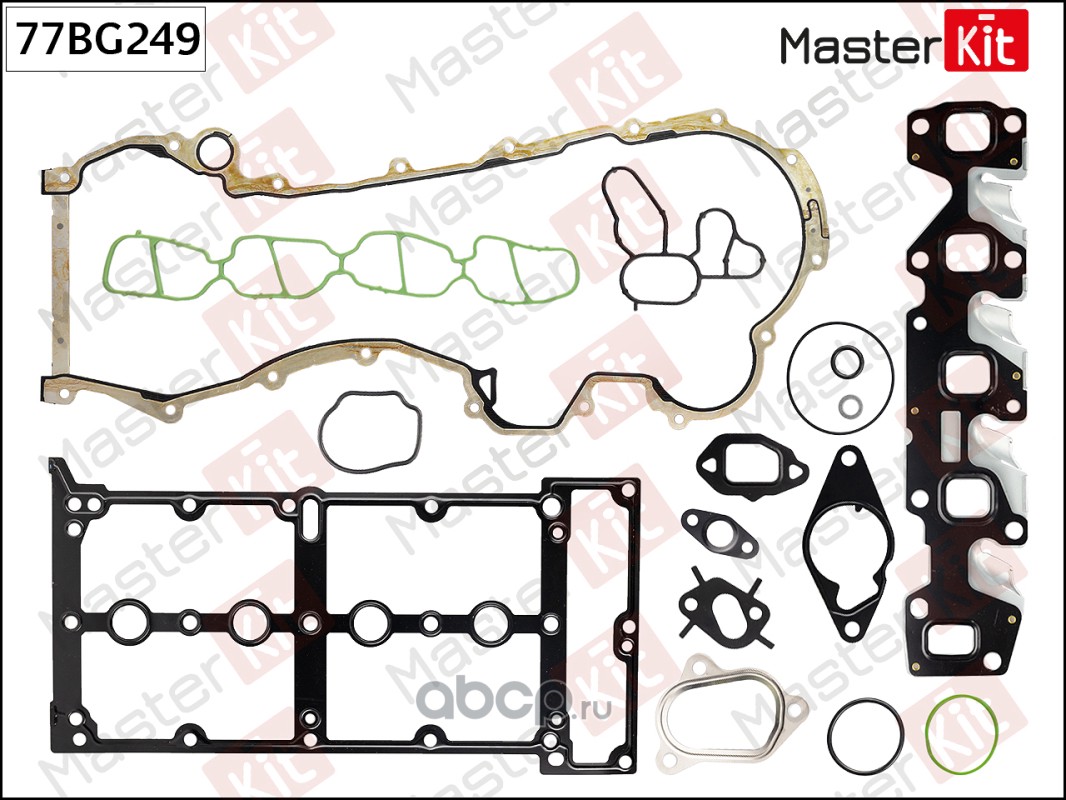 77BG249 MasterKit Комплект прокладок ГБЦ OPEL Z13DT купить запчасти в Банзай  Авто