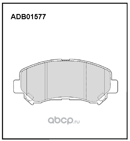 ALLIED NIPPON ADB01577 Колодки тормозные дисковые