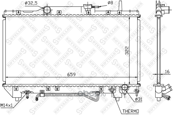1025154SXStelloxРАДИАТОРОХЛ