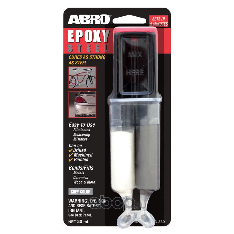 ABRO EG330 Клей эпоксидный высокопрочный в шприце