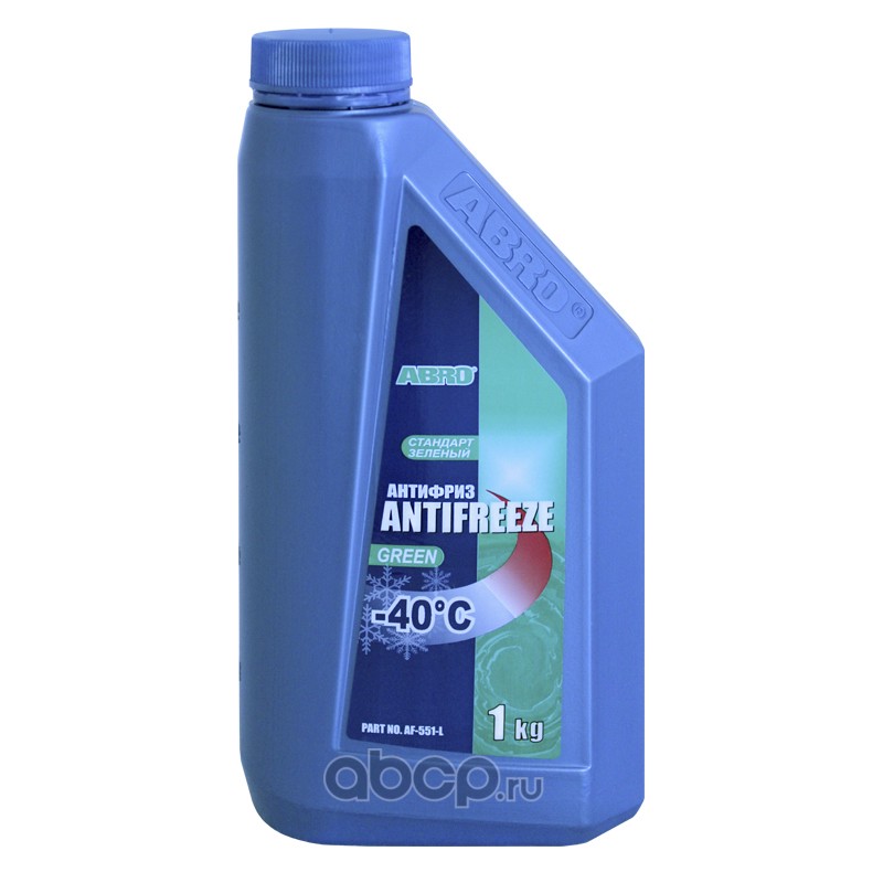 ABRO AF551L антифриз категории G11 на основе моноэтиленгликоля высшего качества и деминерализованной воды высшей степени очистики с уникальным пакетом современных присадок