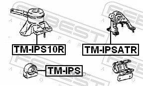 Febest TMIPS Подушка двигателя передняя
