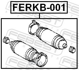 Febest FERKB001 Пыльник рулевой рейки универсальный