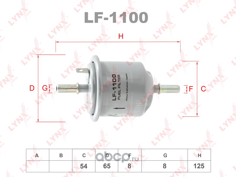 LYNXauto LF1100 Фильтр топливный