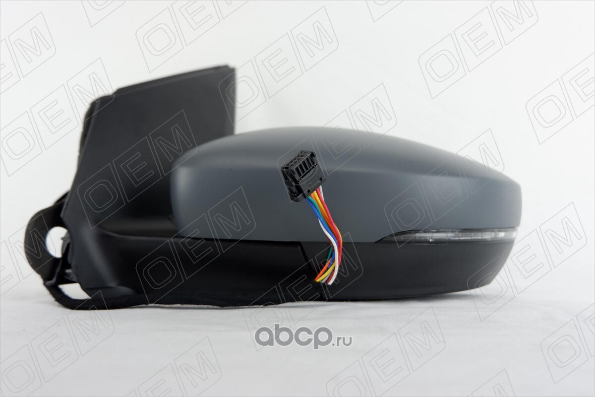 OEM0105ZL O.E.M. Зеркало левое Volkswagen Polo sedan 5 (2010-2020) 8  контактов, без электропривода складывания, с обогревом, с повторителем, с  эл. регулировкой купить запчасти в Банзай Авто