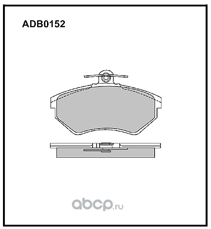 ALLIED NIPPON ADB0152 Колодки тормозные дисковые