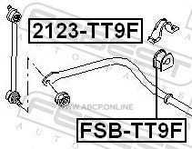 Febest FSBTT9F Втулка переднего стабилизатора D20
