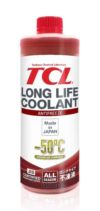 TCL LLC33145 АНТИФРИЗ TCL LLC -50C красный, 1 л