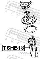 Febest TSHB18 Пыльник амортизатора с отбойником универсальный