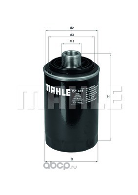 Mahle/Knecht OC456 Фильтр масляный