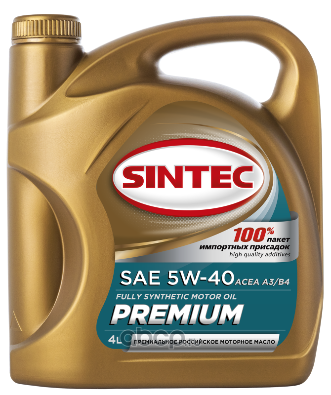 SINTEC 801971 Масло моторное синтетика 5W-40 4л.