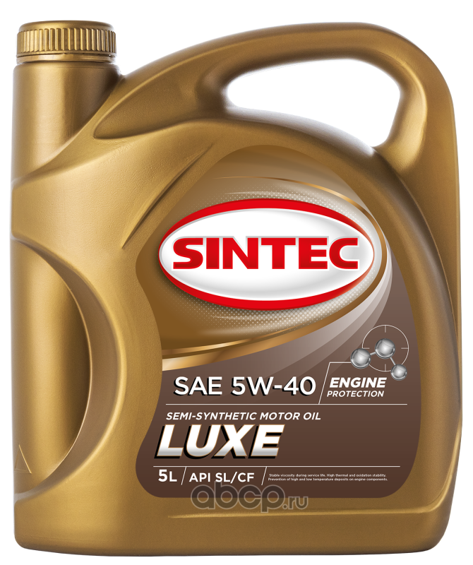 SINTEC 801934 Масло моторное полусинтетика 5W-40 5 л.