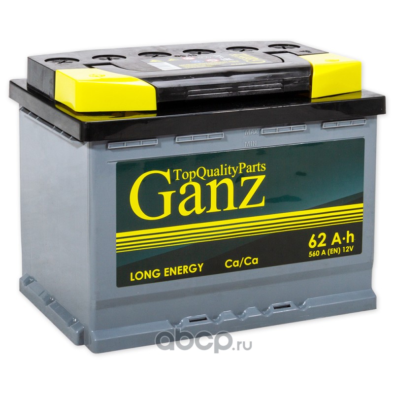 GANZ GA621 Аккумулятор GANZ 62 А/ч 242x175x190 EN560