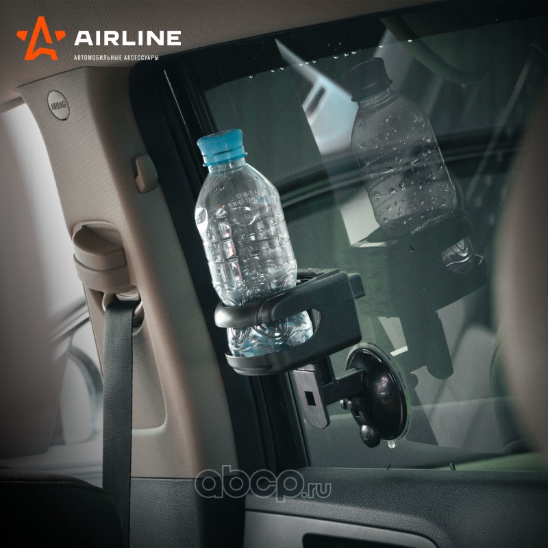 AIRLINE ACHD002 Держатель напитков на приборную панель/окно/дефлектор, черный (ACH-D-002)