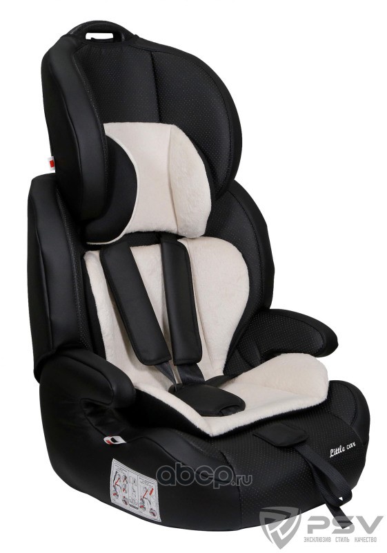 Little Car 132608 Автокресло детское 9-36кг. Little Car Ally черная экокожа с перф.