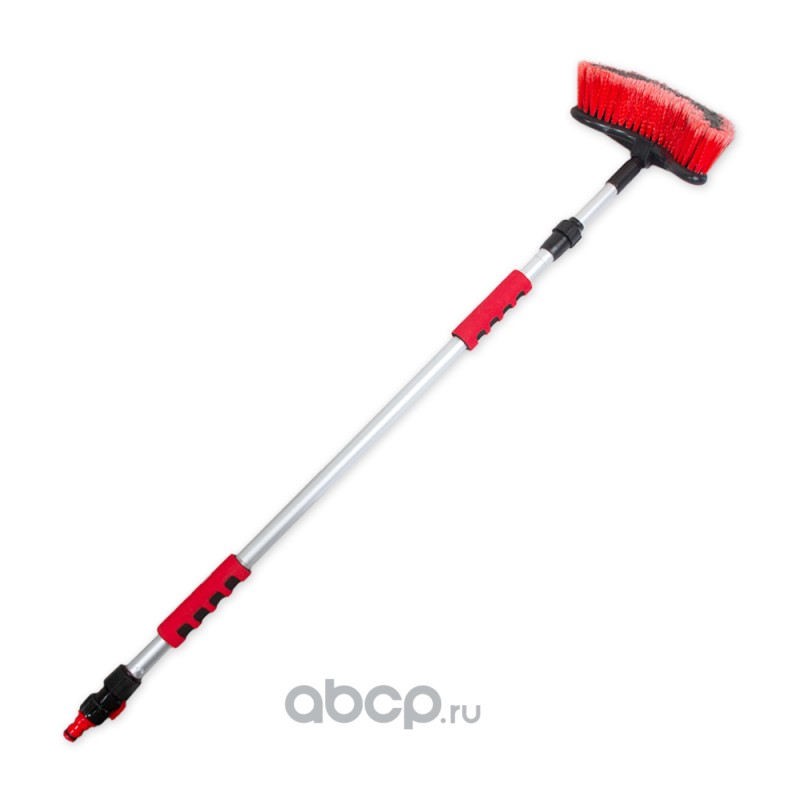 ARNEZI A0403013 Щетка для мытья с краном подачи воды и телескопической мягкой ручкой L=100-168 см ARNEZI A0403013