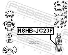 Febest NSHBJC23F Пыльник переднего амортизатора