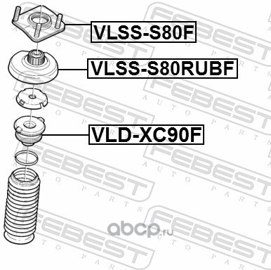 Febest VLSSS80F Опора переднего амортизатора