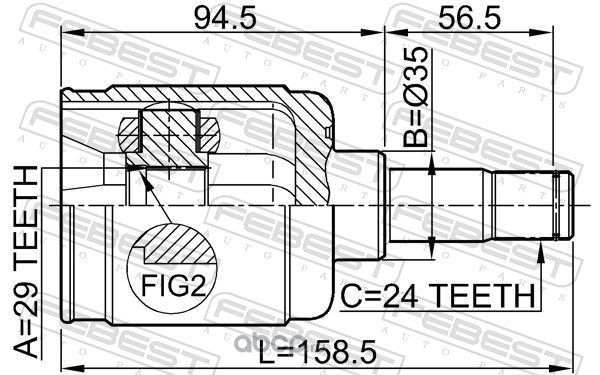 Шрус внутренний лев. 44310-S5a-j00. Шрус FEBEST 0311-GDLH. Honda 44310-s5a-j00. 44310-S04-j00.