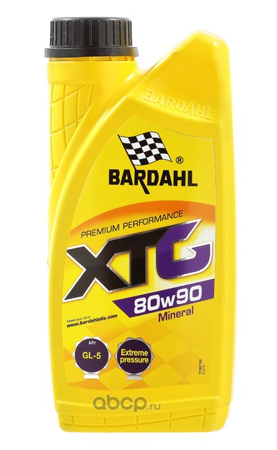 Bardahl 36271 80W90 GL5 XTG 1L (мин. трансмисионное масло)