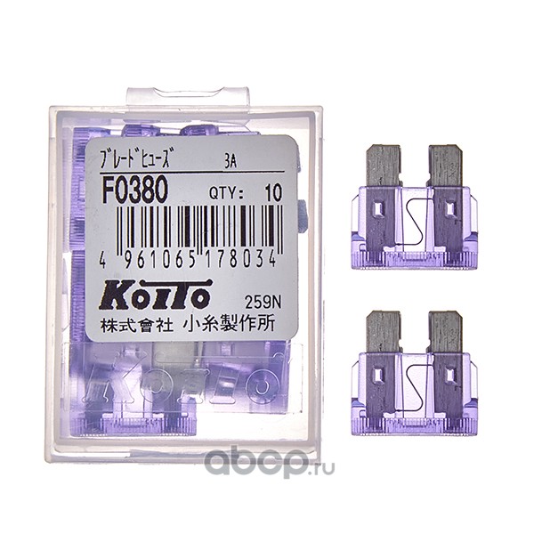 KOITO F0380 Предохранители  (кратность 10 шт.)