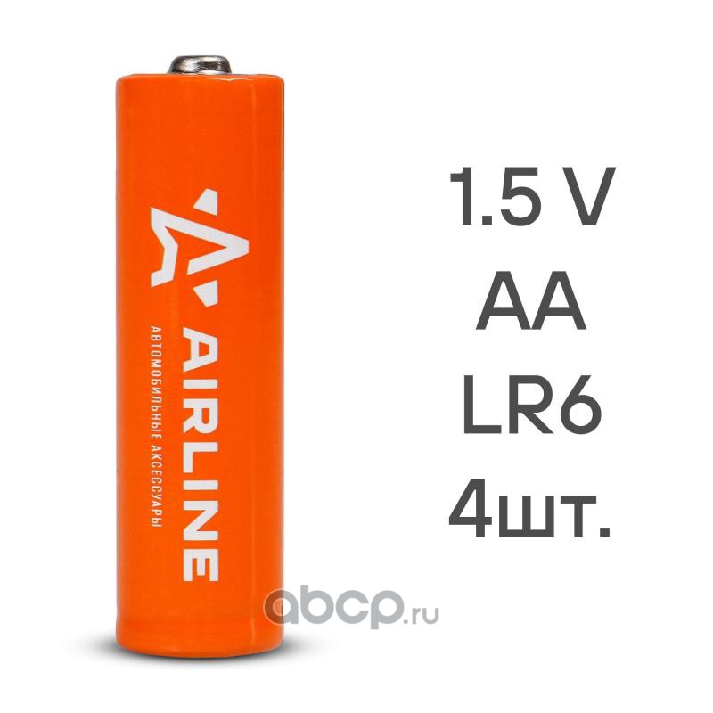 AIRLINE AA040 Батарейки LR6/AA щелочные 4 шт. (пальчиковые) (AA-040)