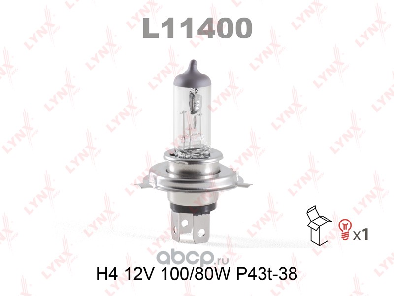 LYNXauto L11400 Лампа галогенная