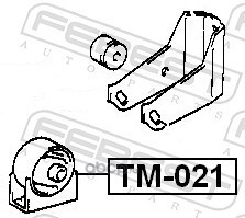 Febest TM021 Подушка двигателя передняя