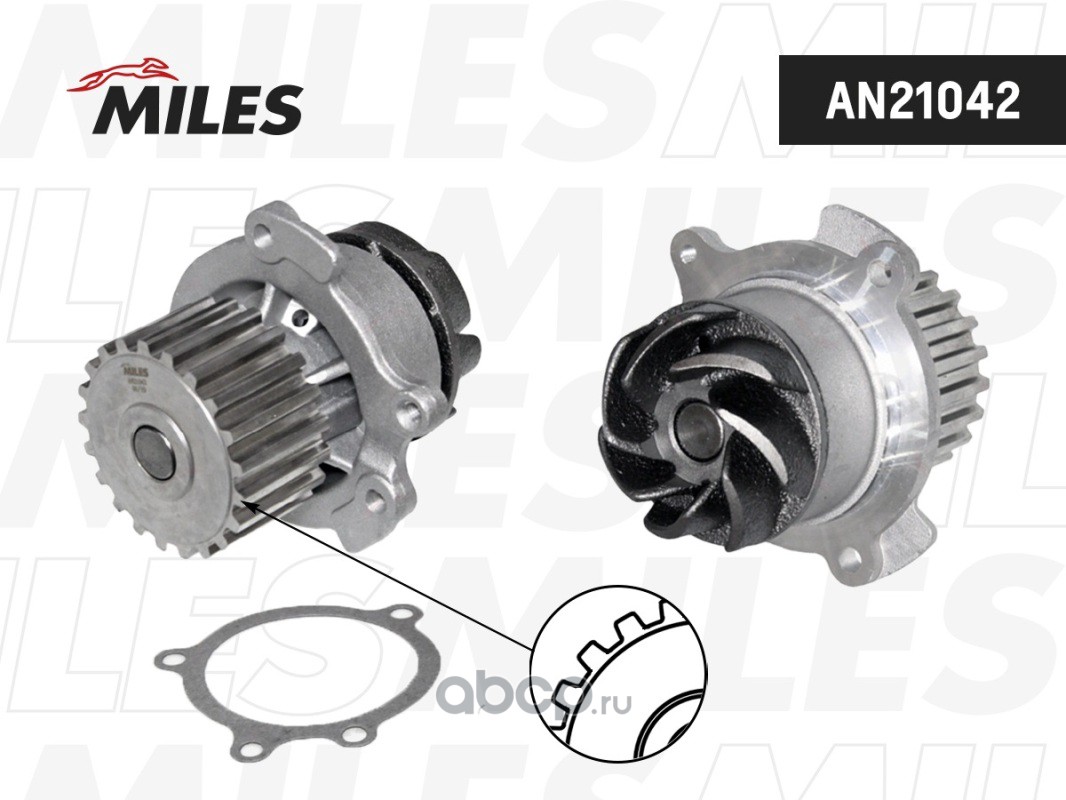 AN21042 Miles Помпа ВАЗ-2112 (16-клап.) MILES, арт. AN21042 купить запчасти  в Банзай Авто