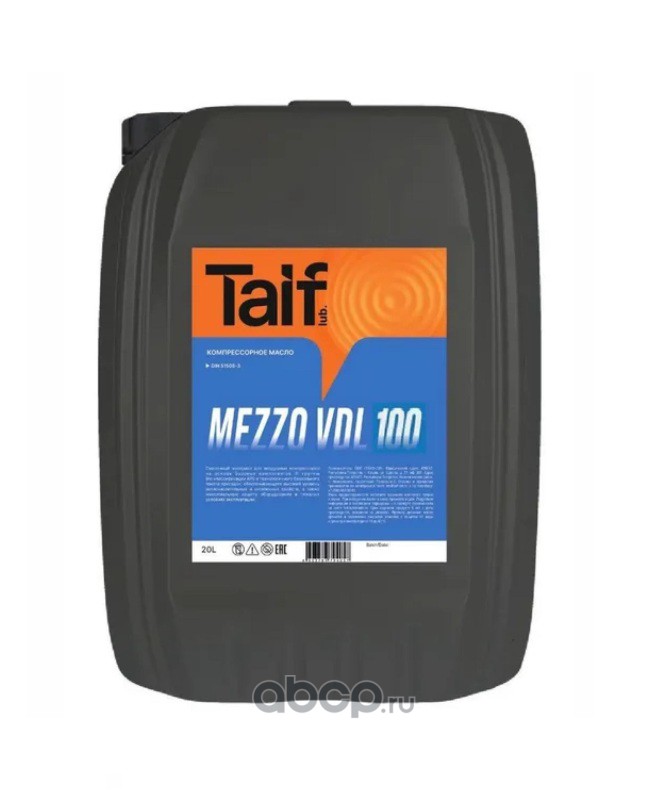 TAIF Lubricants 213052 Масло компрессорное MEZZO VDL 100  20л.