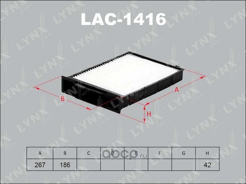 LYNXauto LAC1416 Фильтр салонный