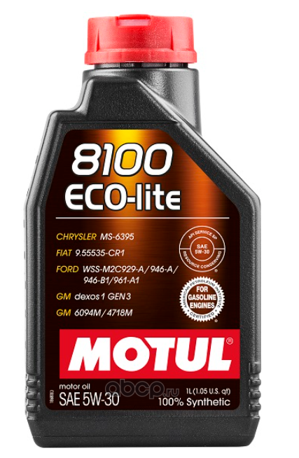 MOTUL 108212 Масло моторное 8100 Eco-Lite 5W-30 синтетическое 1 л