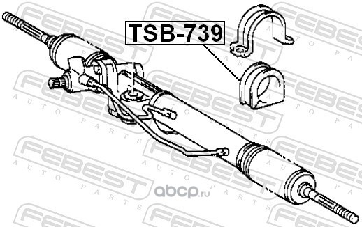 Febest TSB739 Проставка рулевой рейки