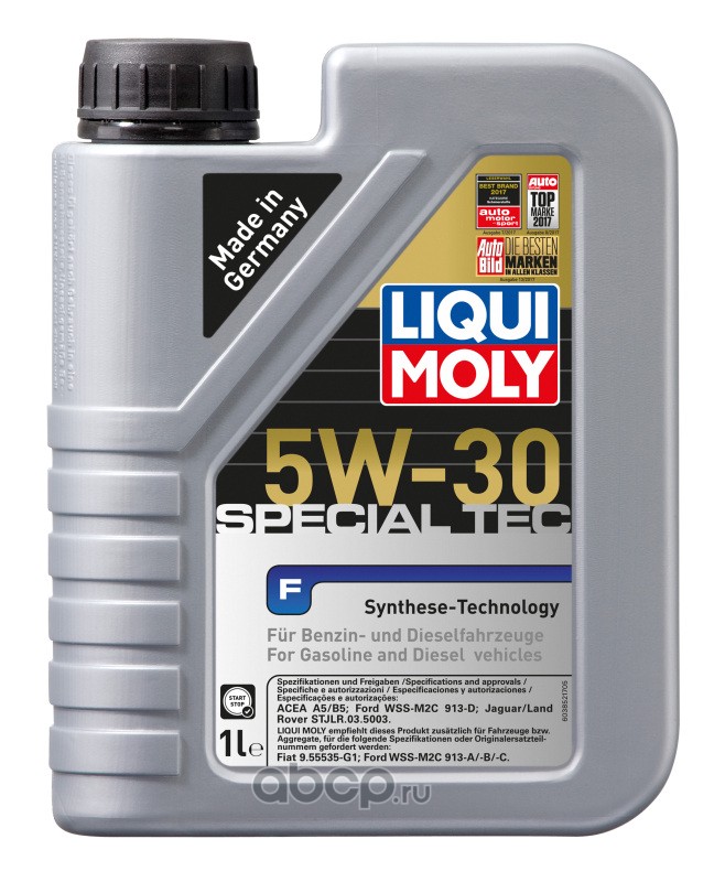 LIQUI MOLY 8063 LiquiMoly НС-синт. мот.масло Special Tec F 5W-30 A5/B5 (1л)