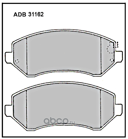 ALLIED NIPPON ADB31162 Колодки тормозные дисковые
