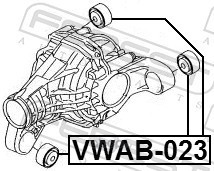 Febest VWAB023 Сайлентблок подушки дифференциала
