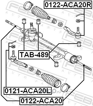 Febest TAB489 Сайлентблок рулевой рейки