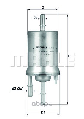 Mahle/Knecht KL572 Фильтр топливный