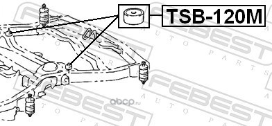 Febest TSB120M Подушка рамы