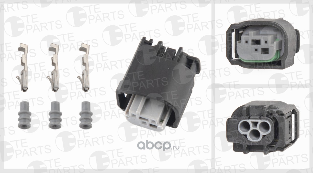 Купить TE PARTS 7748348 Разъём 3х контактный (комплектация: 3-pin, 3  уплотнения) по выгодной цене с доставкой по всей России.