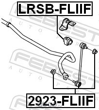 Febest LRSBFLIIF Втулка переднего стабилизатора