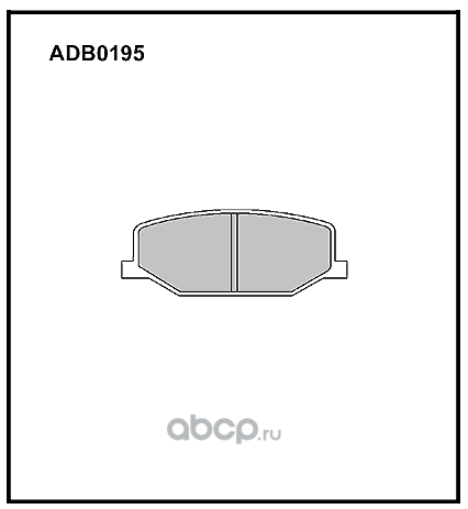 ALLIED NIPPON ADB0195 Колодки тормозные дисковые