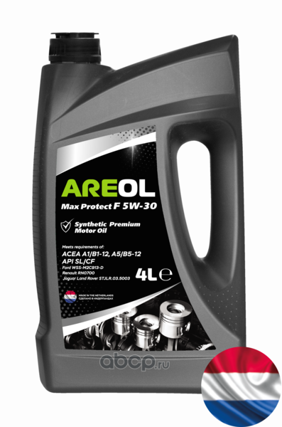 AREOL 5W30AR016 Масло моторное AREOL Max Protect F 5W-30 синтетика 4л.