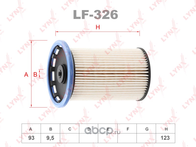 LYNXauto LF326 Фильтр топливный