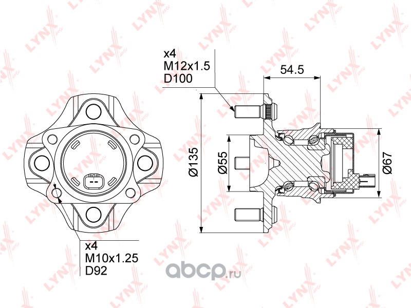 LYNXAUTO wh1204 ступица задняя. Ступица задняя Metaco 5010117. LYNXAUTO bd-1204. WH-1444 ступица колеса | перед прав/Лев | LYNXAUTO, wh1444.